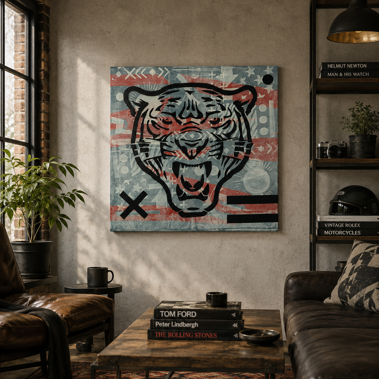 Tiger Style - Red and Blue